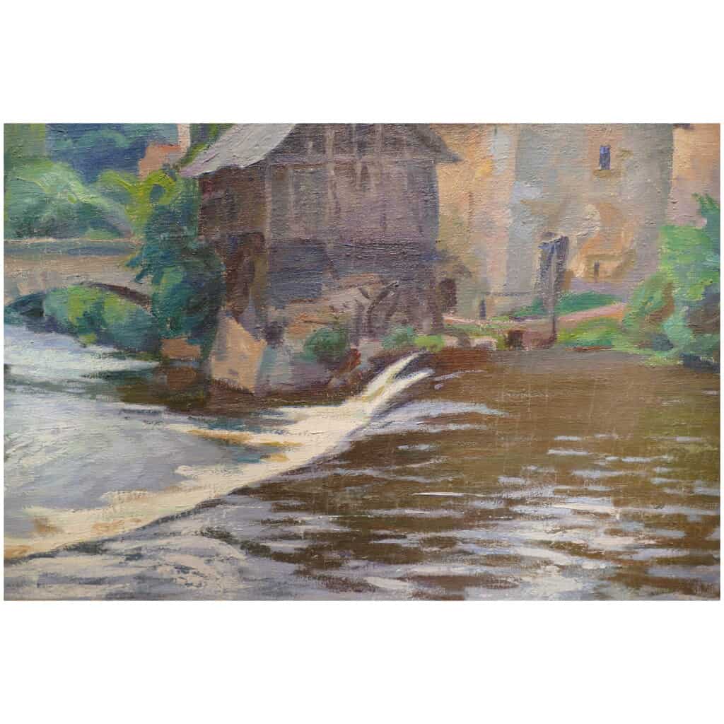 PAILLER Henri French Painting 20th Century Crozant School Le Moulin in La Creuse Oil Signed 8