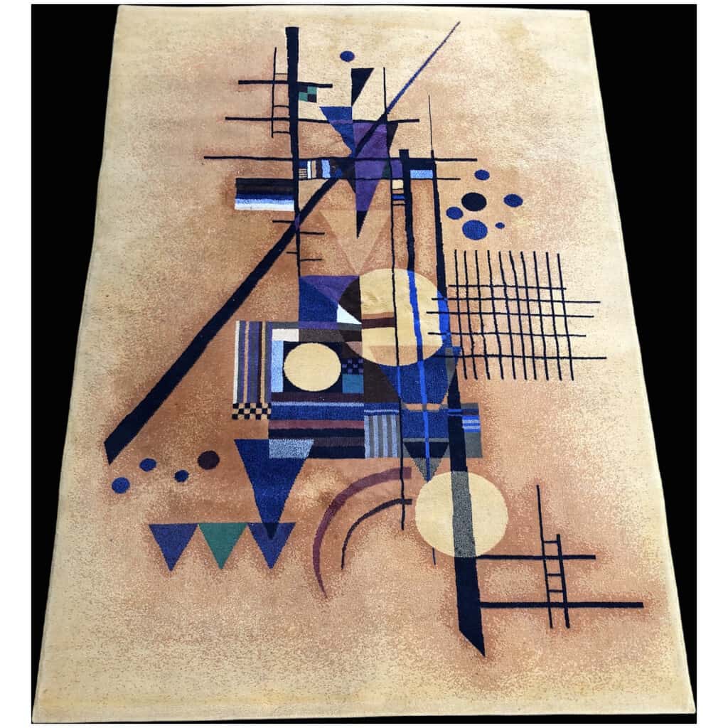 KANDINSKY Vassily d’après Composition abstraite Tapis en laine 9