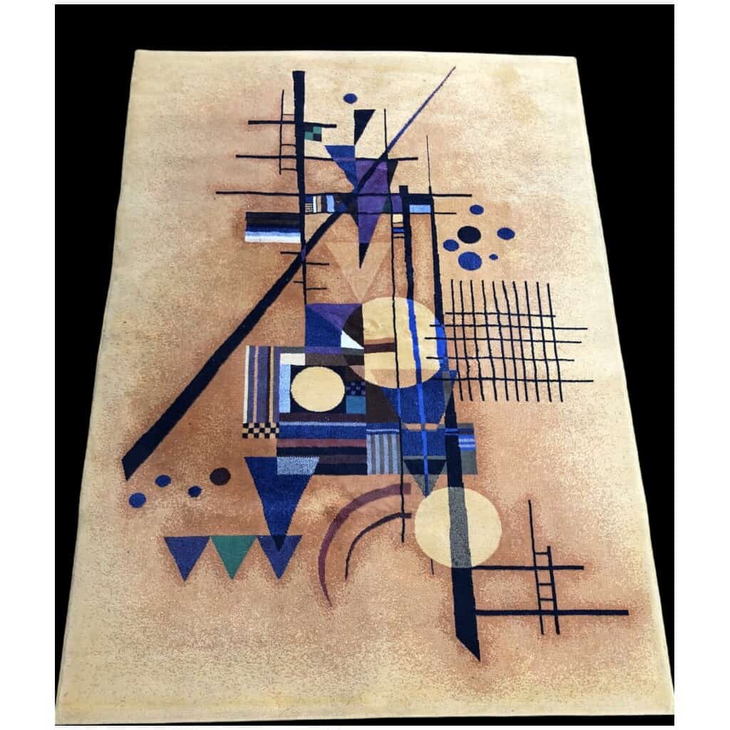 KANDINSKY Vassily d’après Composition abstraite Tapis en laine 4