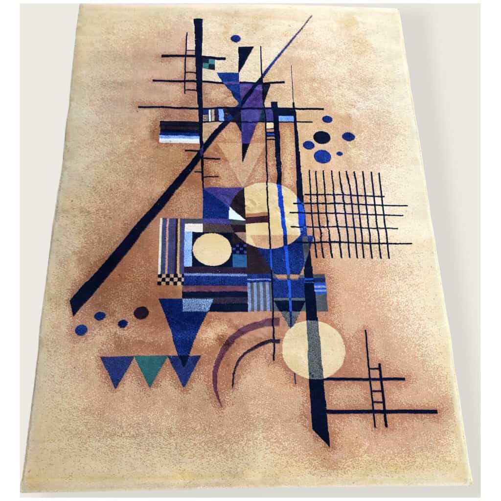 KANDINSKY Vassily d’après Composition abstraite Tapis en laine 8