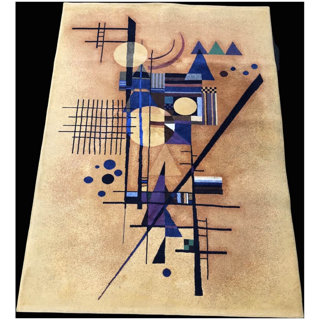 KANDINSKY Vassily d’après Composition abstraite Tapis en laine 3