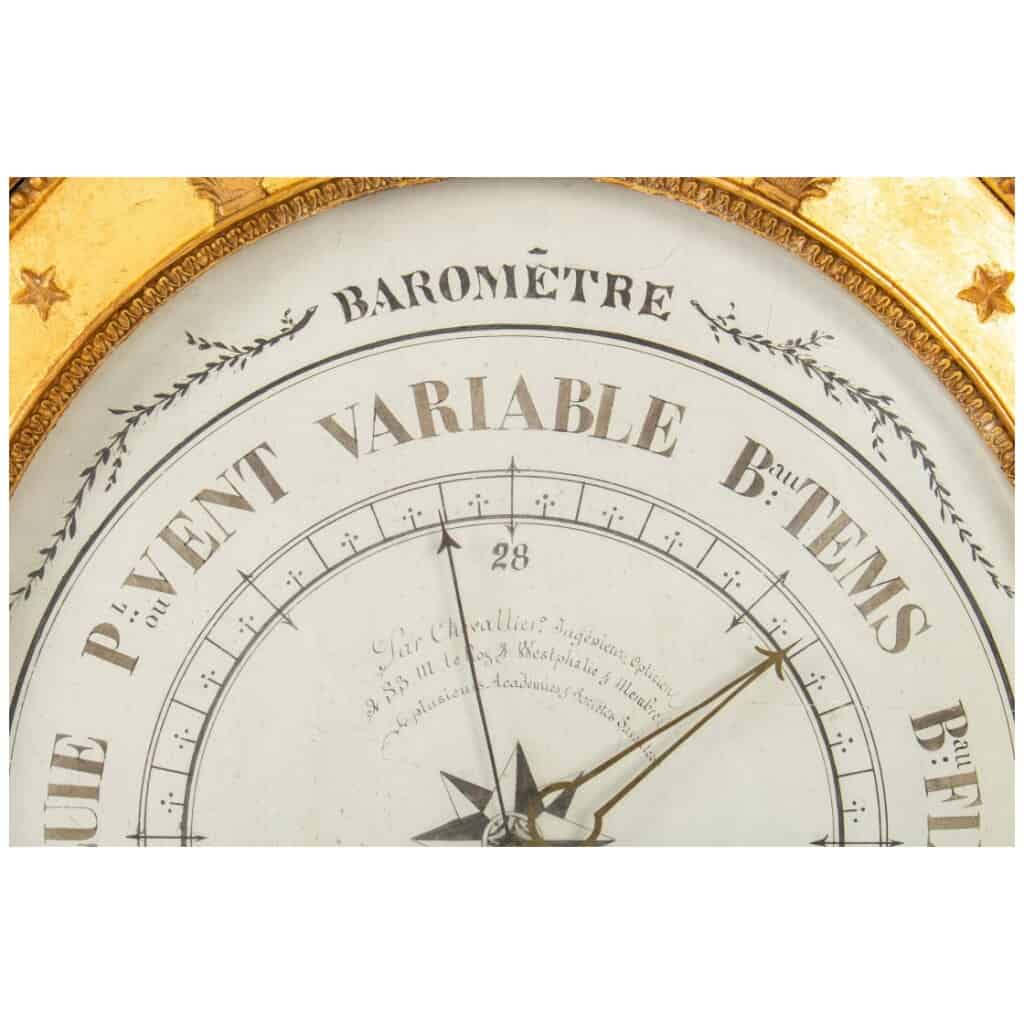 Barometer from the 1st Empire period (1804 - 1815). 6