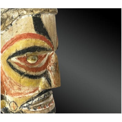 TETE anthropomorphe Culture Malangan, Nouvelle-Irlande, Papouasie-Nouvelle-Guinée