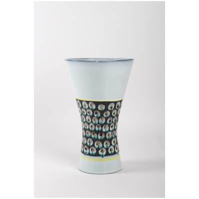 Roger Capron (1922-2006) – vase diabolo en céramique