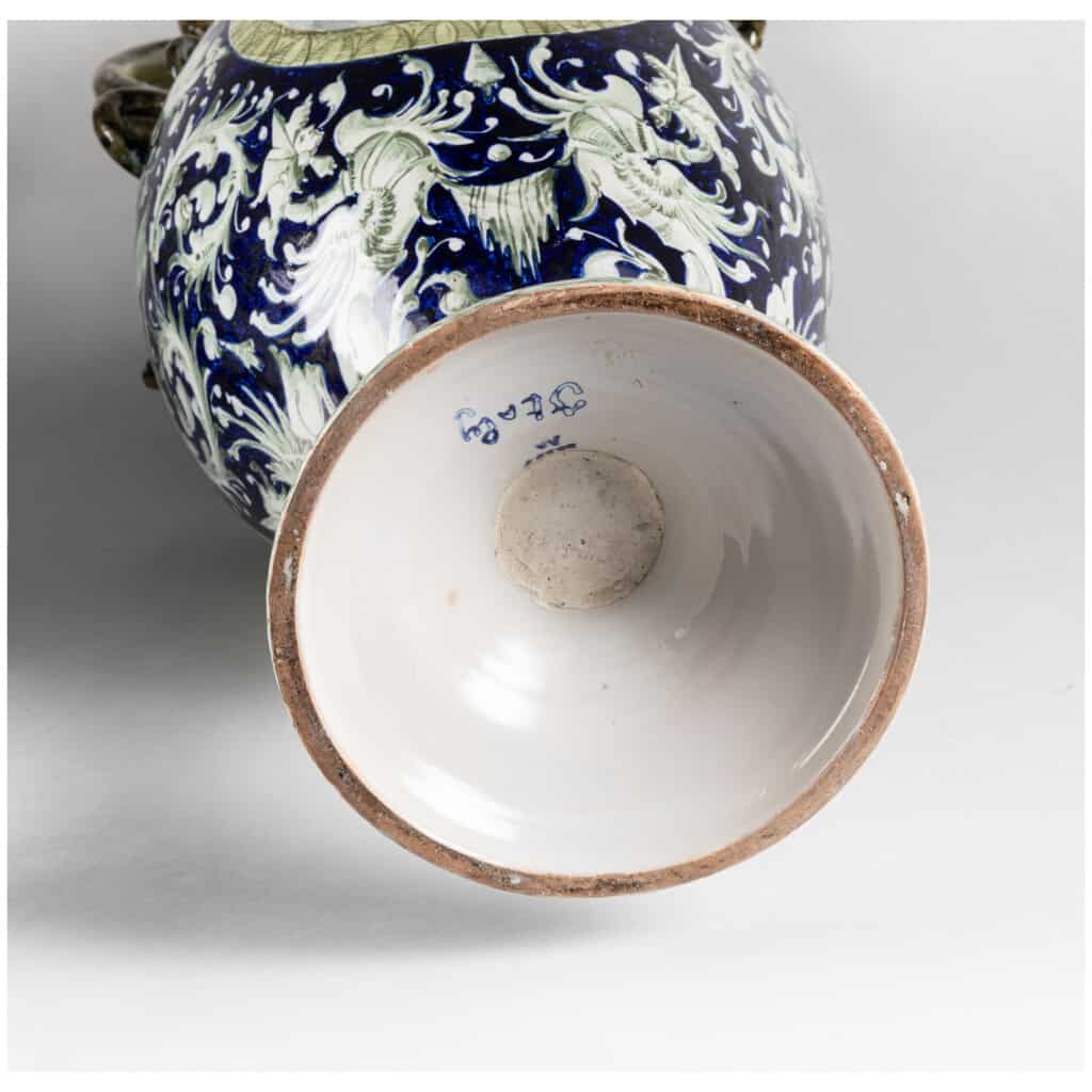 Pair of Italian porcelain vases, XIXe 14