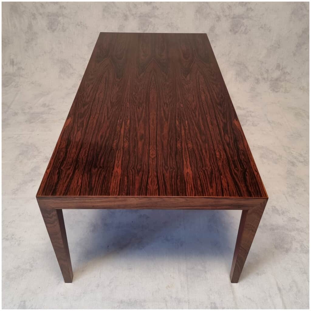 Coffee table by Séverin Hansen for Haslev Møbelsnedkeri – Rosewood – Ca 1960 7