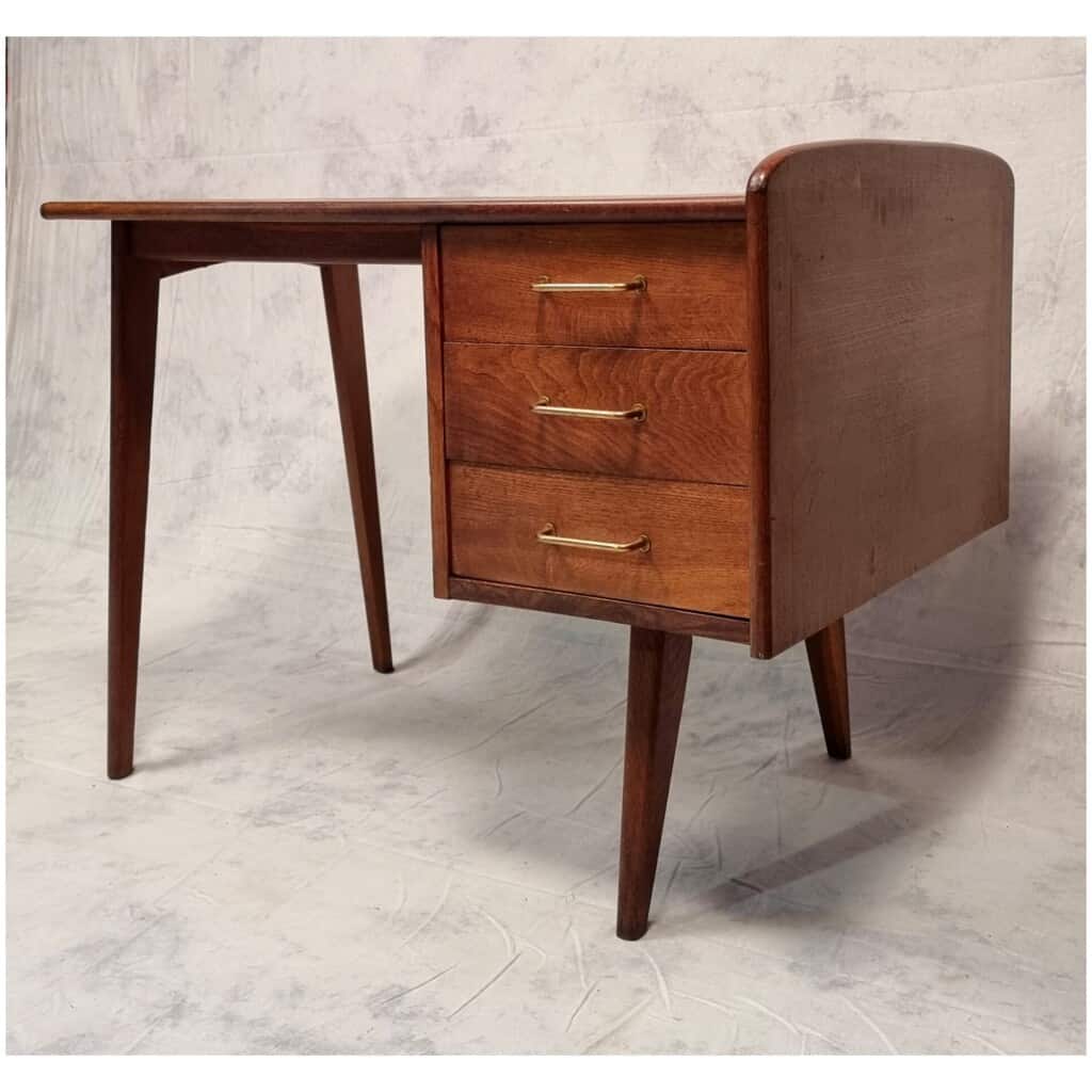 Reconstruction Period Desk – Oak – Ca 1950 4