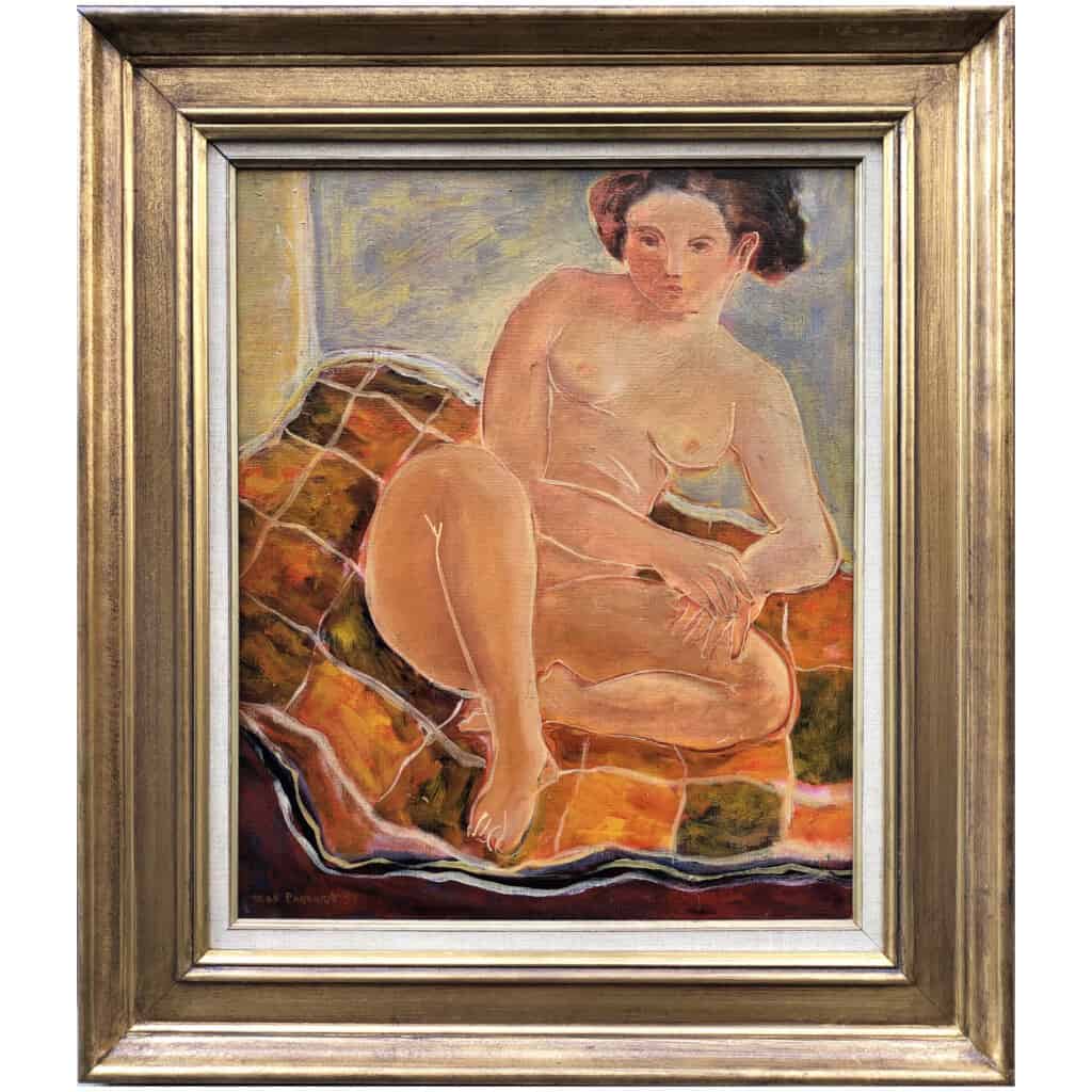 PAPART Max The Model in 1951 Oil on canvas signed 9
