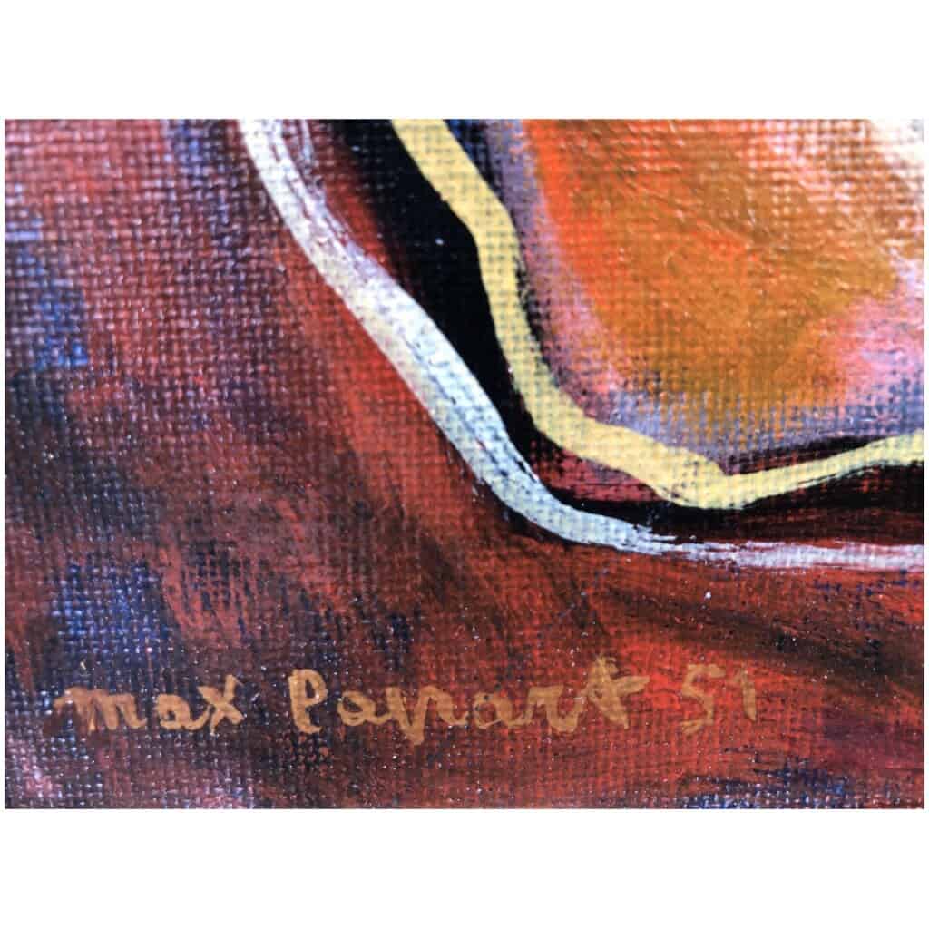 PAPART Max Le Modèle en 1951 Huile sur toile signée 6