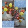 Tableau à l’huile intitulé « Papavérracées, dyptique » du peintre Isabelle Delannoy 6