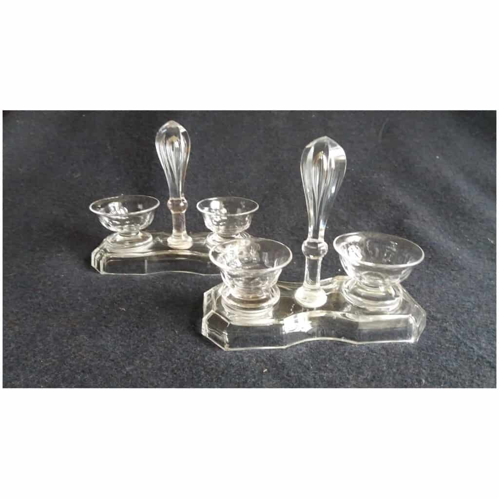 Pair of crystal salt cellars (price per pair) 3