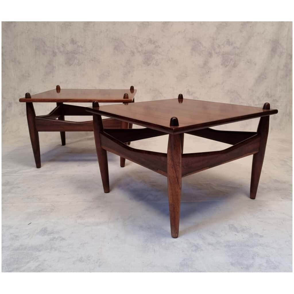 Pair of Side Tables from Illum Wikkelsø – N°272 – Rosewood – Ca 1950 5