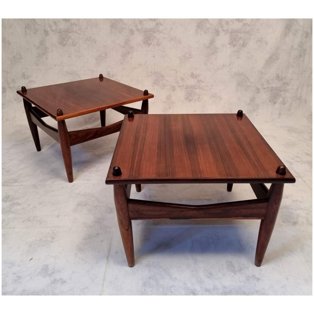 Pair of Side Tables from Illum Wikkelsø – N°272 – Rosewood – Ca 1950 6