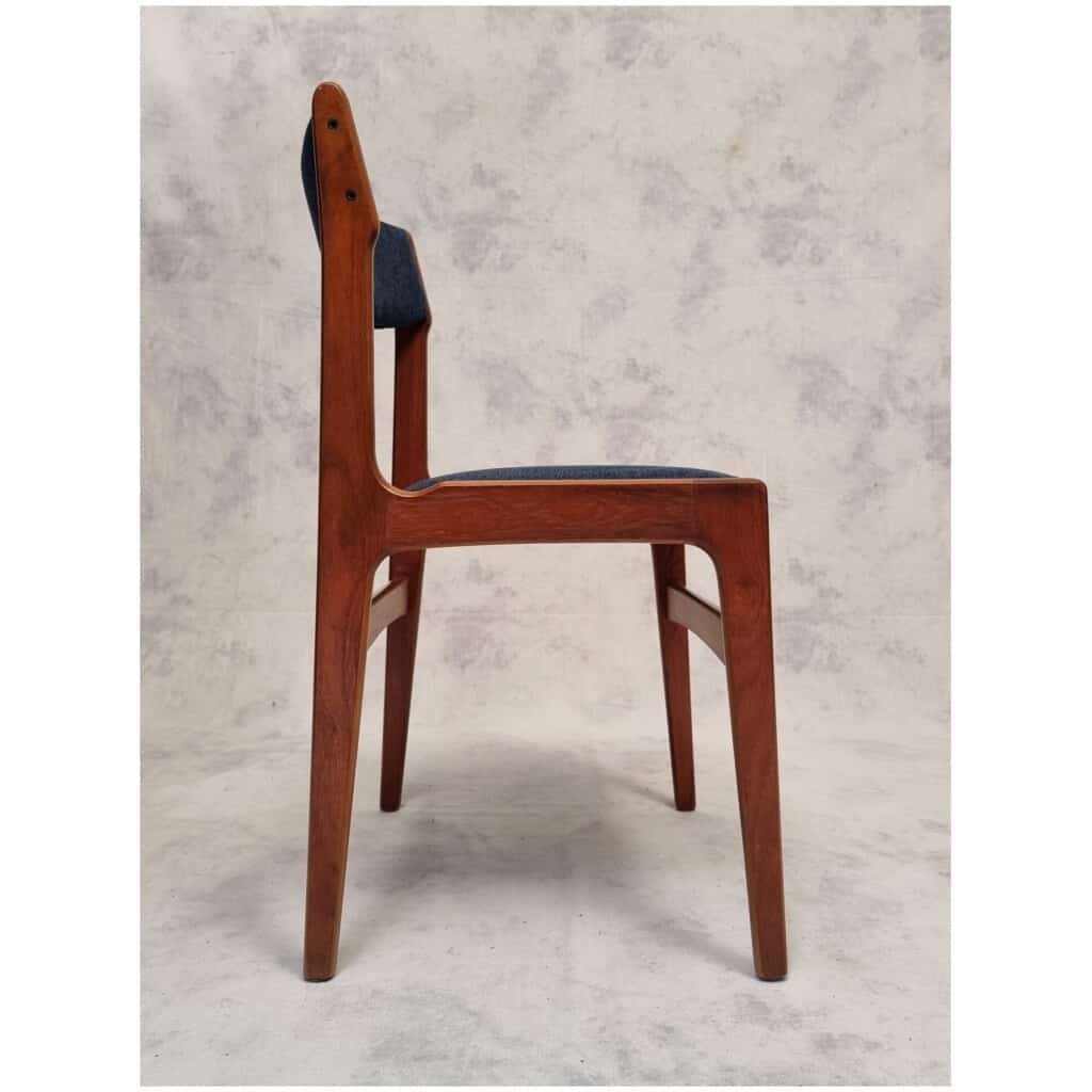 Series Of Six Scandinavian Chairs - Erik Buch - Teak - Ca 1960 12