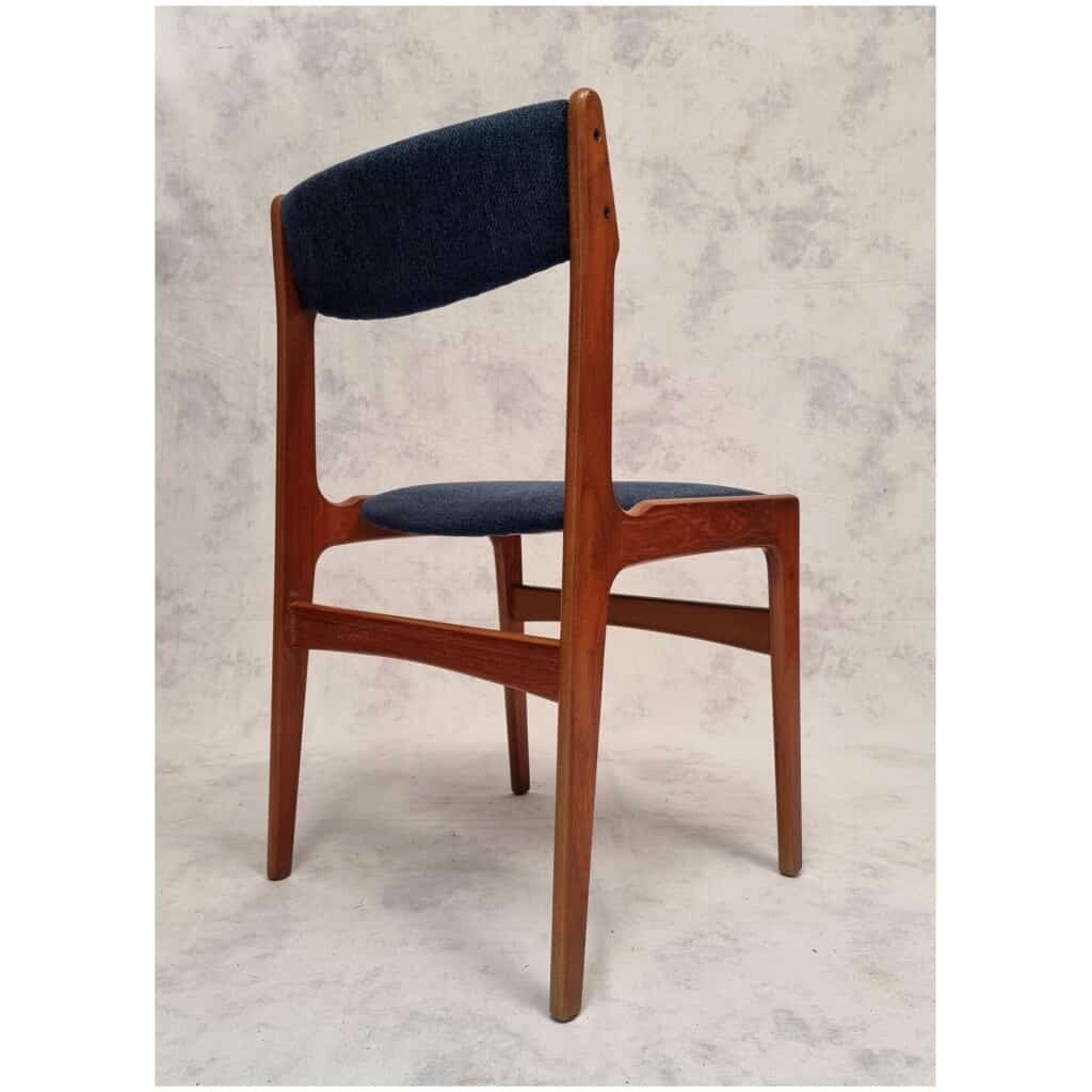 Series Of Six Scandinavian Chairs - Erik Buch - Teak - Ca 1960 10