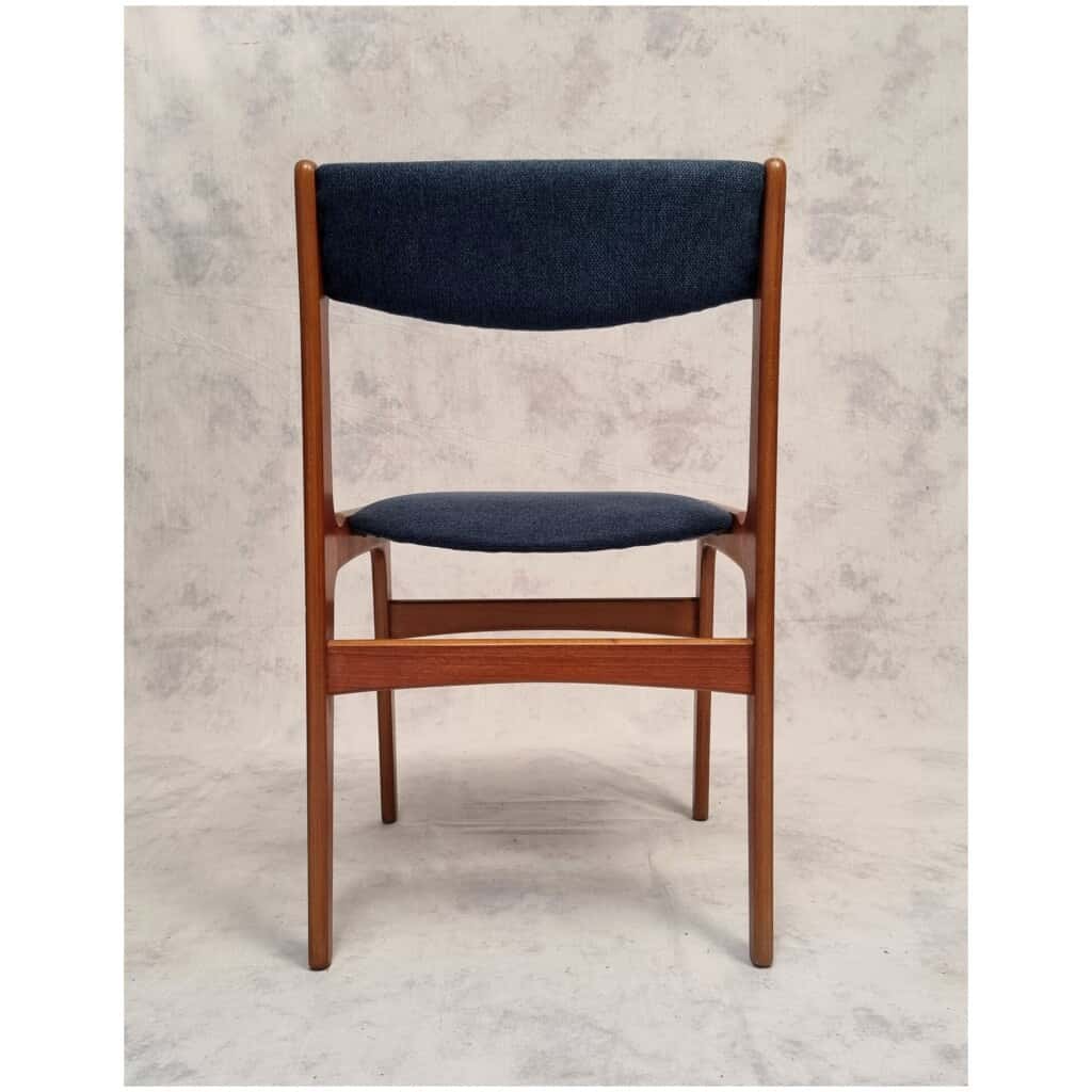 Series Of Six Scandinavian Chairs - Erik Buch - Teak - Ca 1960 11