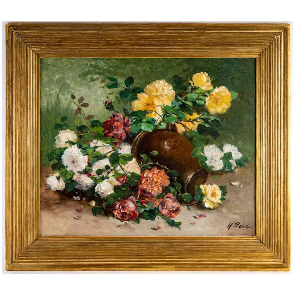 HENRI CAUCHOIS : BOUQUET DE ROSES AU PICHET. 3