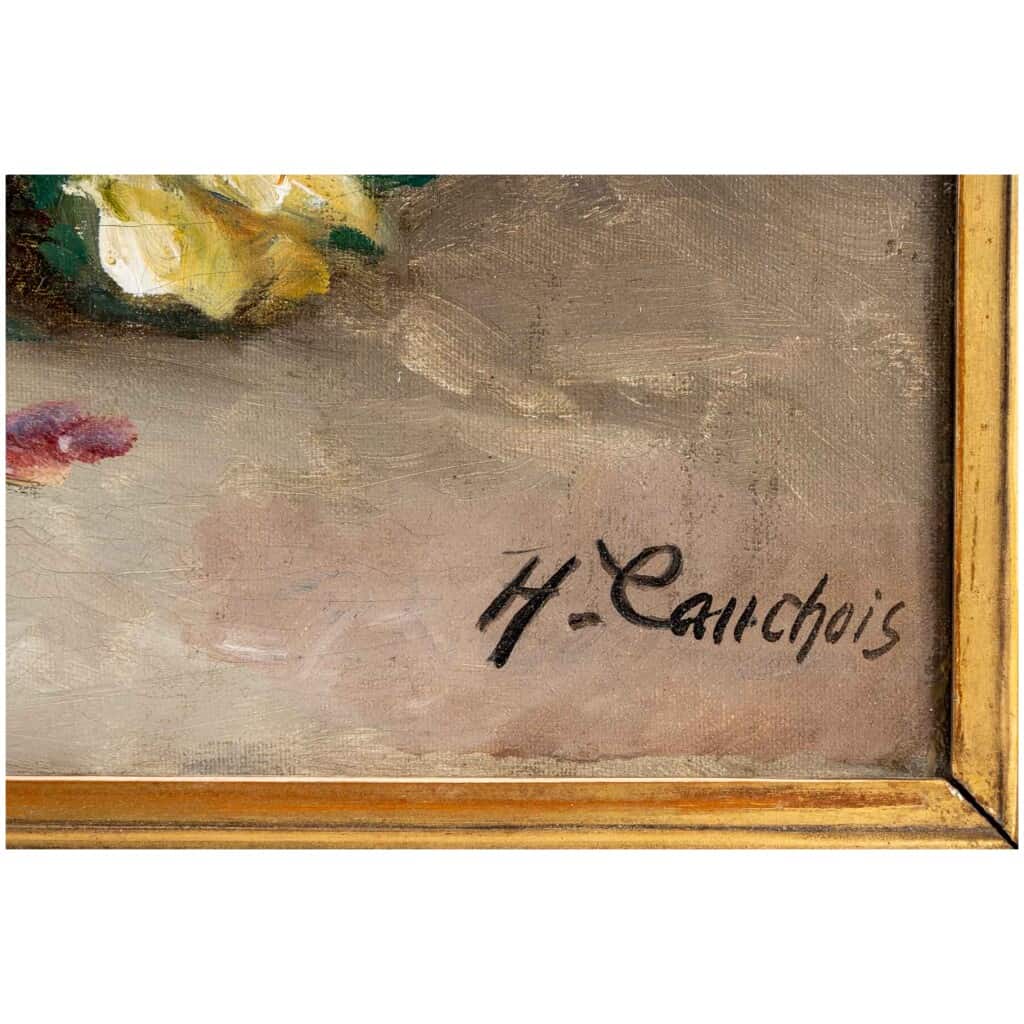 HENRI CAUCHOIS : BOUQUET DE ROSES AU PICHET. 5