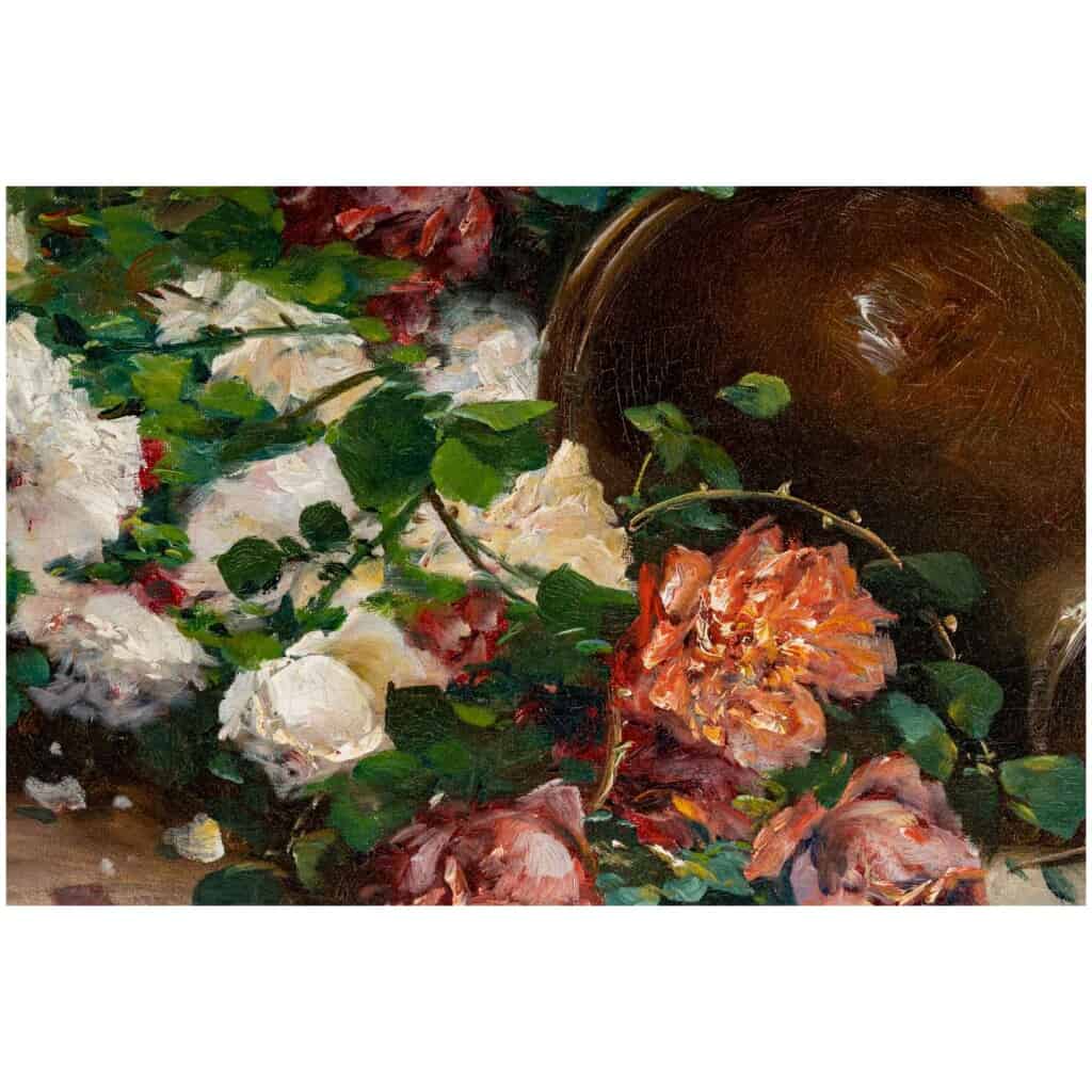 HENRI CAUCHOIS : BOUQUET DE ROSES AU PICHET. 6