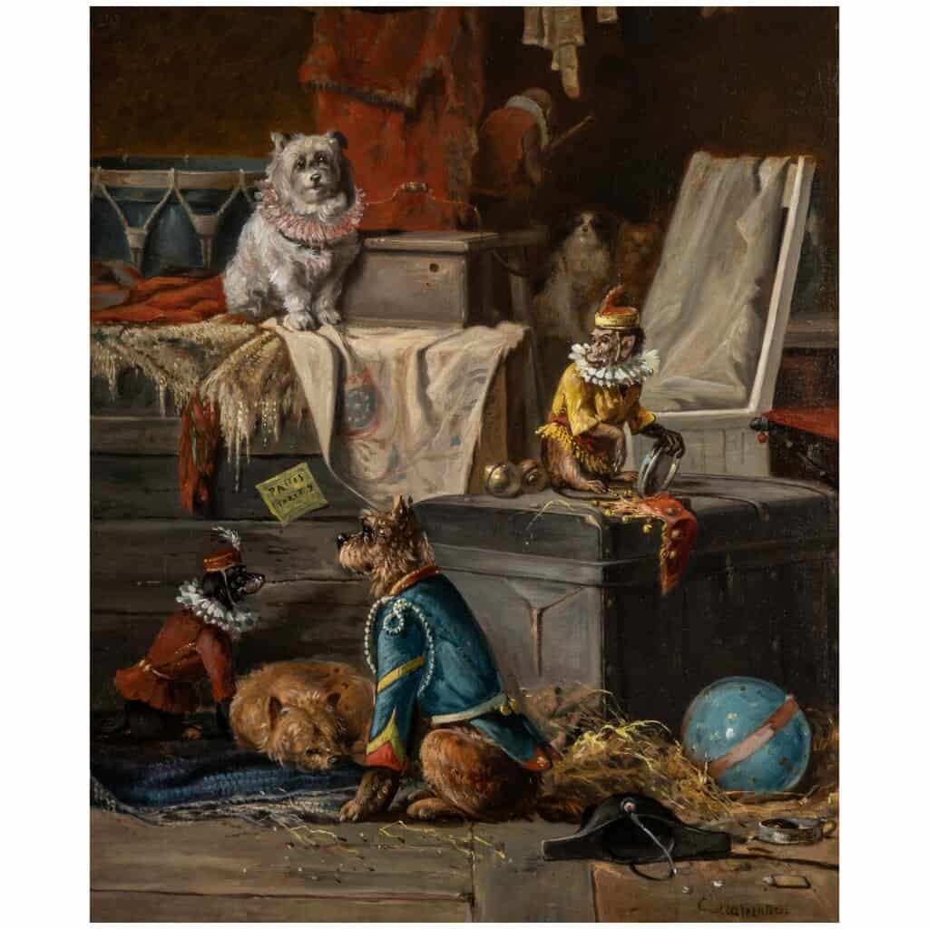 Henri Joseph Gommarus Carpentero (1820-1874) Circus Animals. 4