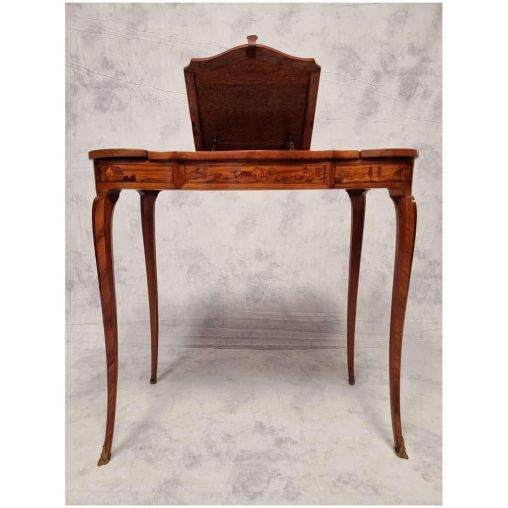 Louis XV style writing table - Bois De Rose - 19th 16