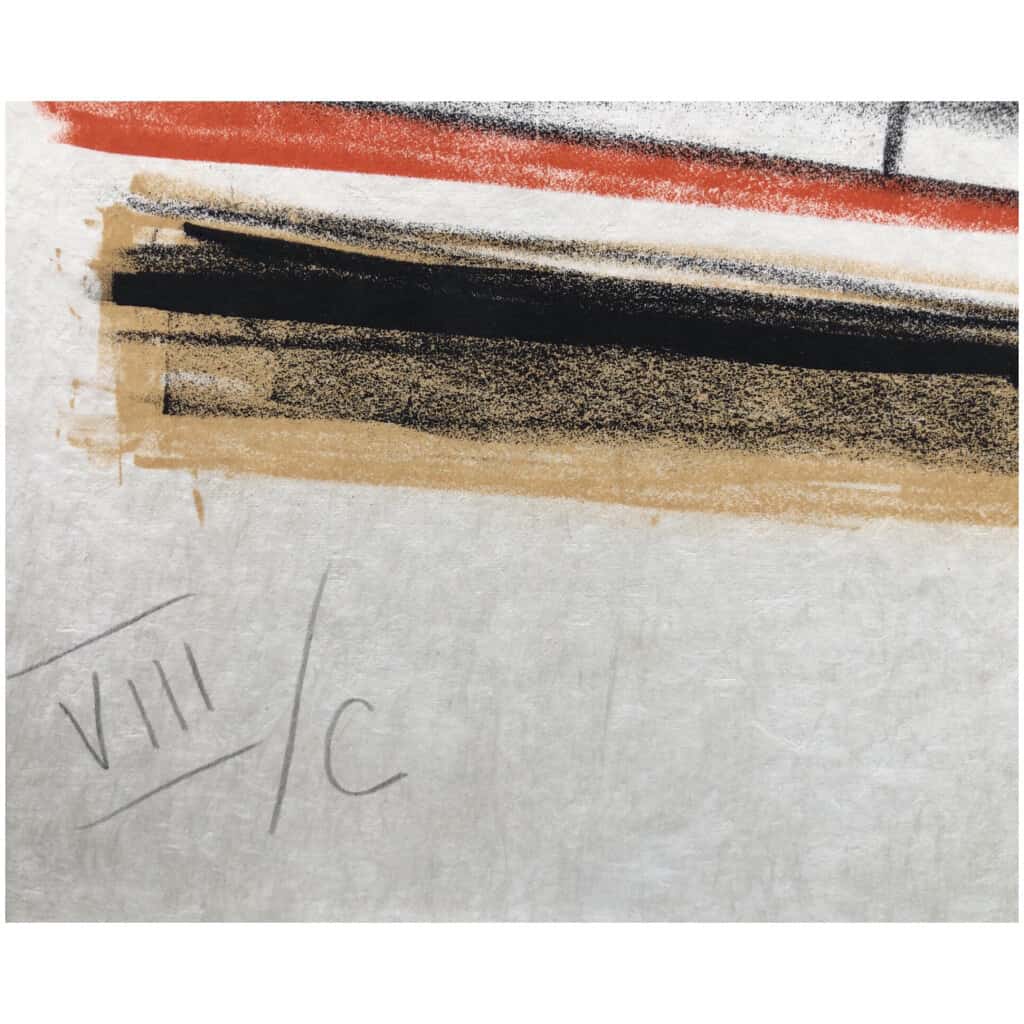 BUFFET Bernard The anemones Original color lithograph signed 6 BUFFET Bernard The anemones Original color lithograph signed 6