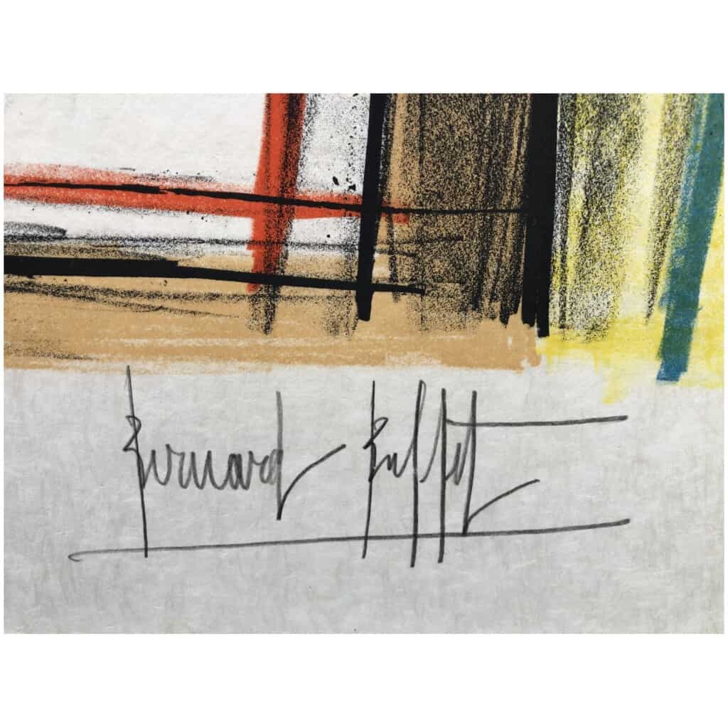 BUFFET Bernard The anemones Original color lithograph signed 5 BUFFET Bernard The anemones Original color lithograph signed 5