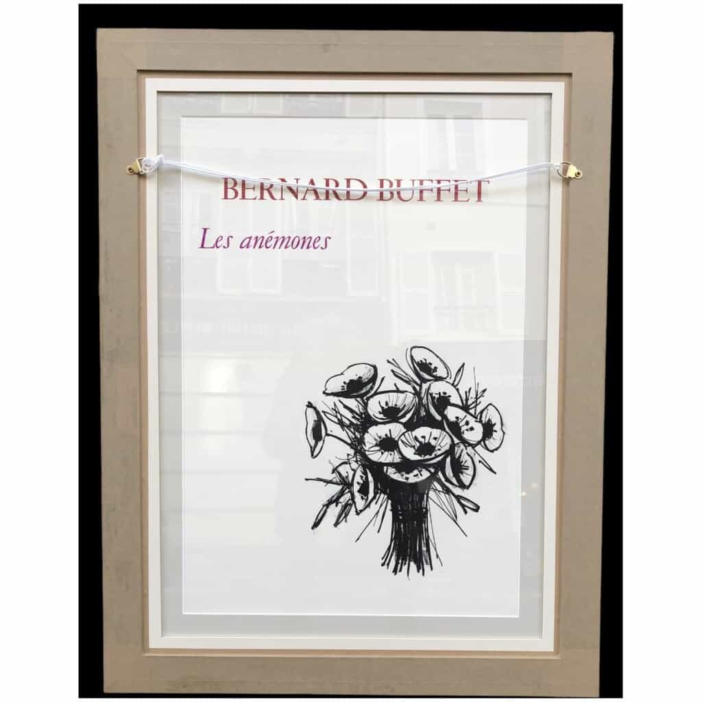 BUFFET Bernard The anemones Original color lithograph signed 4 BUFFET Bernard The anemones Original color lithograph signed 4