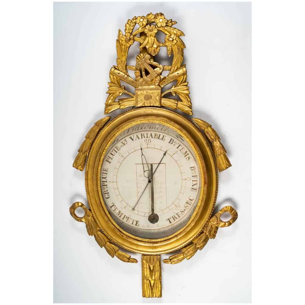 Louis period barometer - thermometer XVI (1774 – 1793). 3