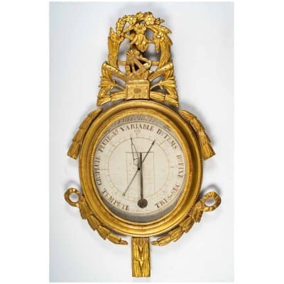 Louis period barometer - thermometer XVI (1774 – 1793). 3