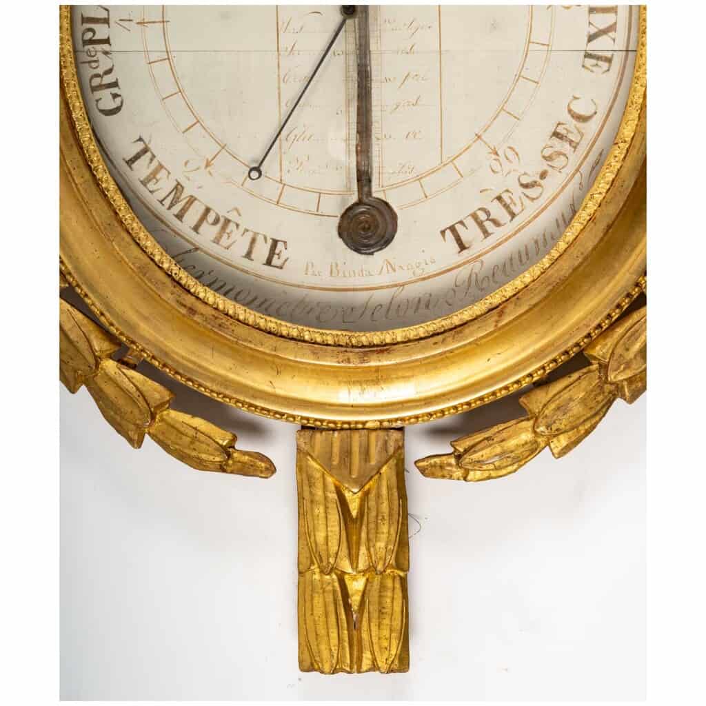Louis period barometer - thermometer XVI (1774 – 1793). 6
