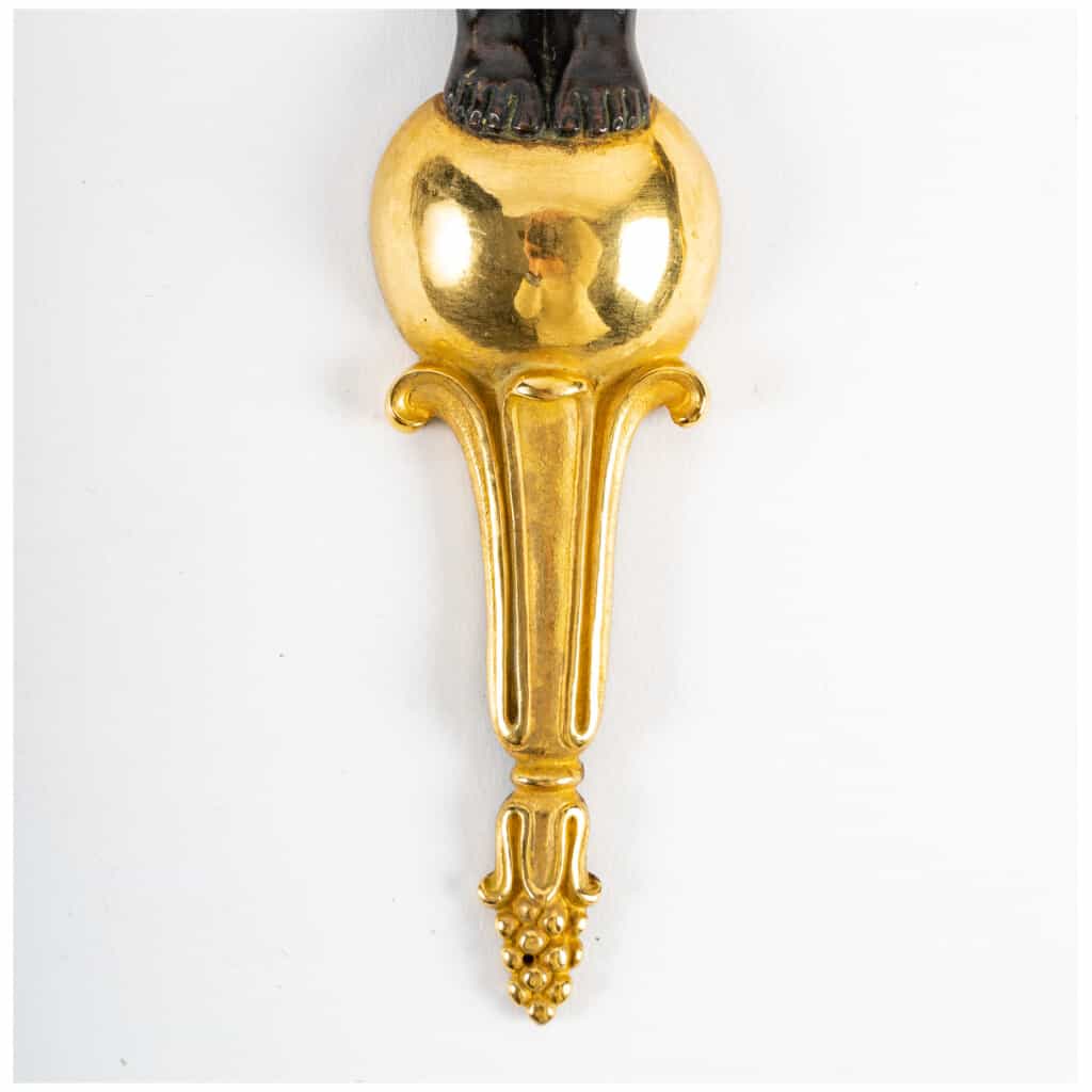 Pair of 1st Empire style sconces from the Napoleon III period (1852 - 1870). 4