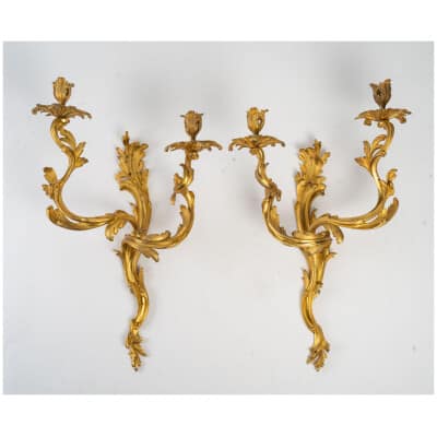 Pair of Louis XV style sconces.