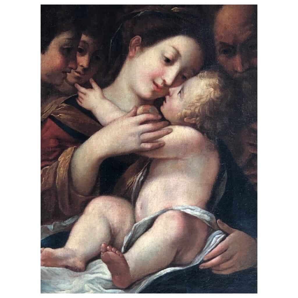 Vierge à l’enfant entourée d’anges et de saint Joseph. 4