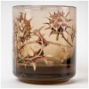 Emile Gallé – Thistles Smoking Service Enamelled Topaz Glass 3 Pieces 20