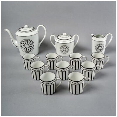 Christian Dior Maison – Service à Café Monsieur Dior Porcelaine Limoges 12 Pièces