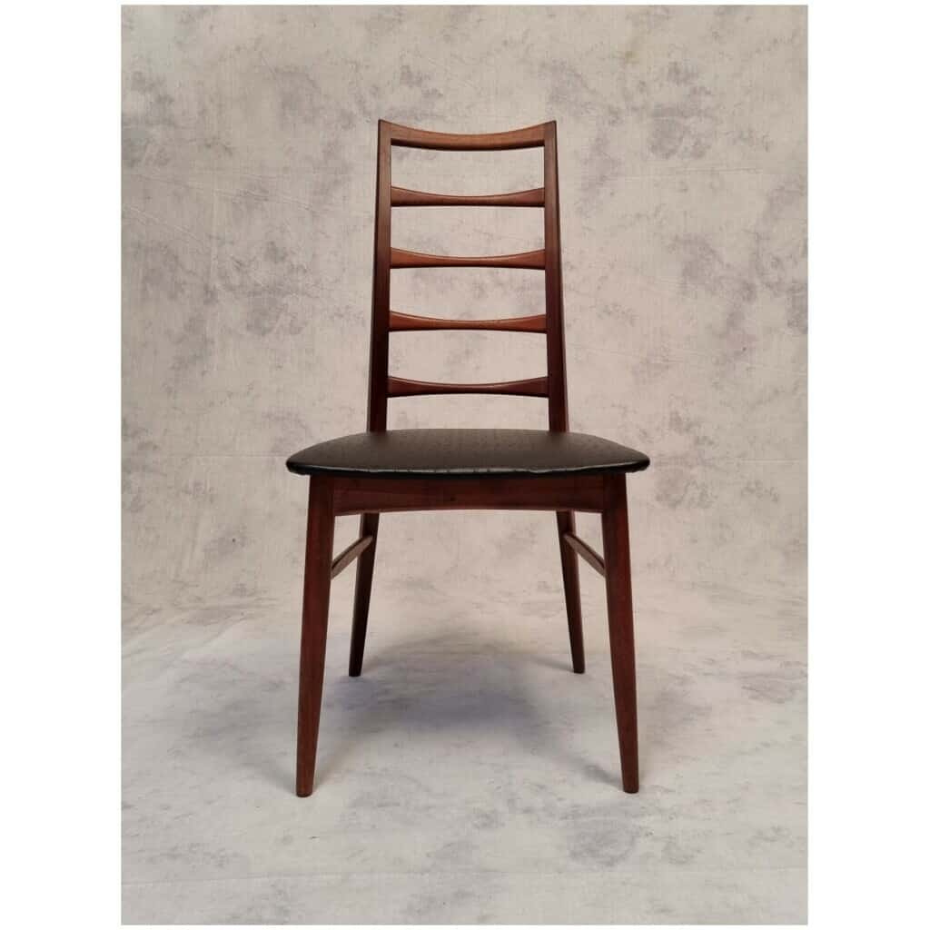 Série de quatre chaises de Niels Koefoed modèle Lis pour Koefoed Hornslet – Teck – Ca 1960 7