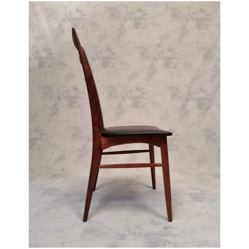 Series of four chairs by Niels Koefoed model Lis for Koefoed Hornslet – Teak – Ca 1960 11