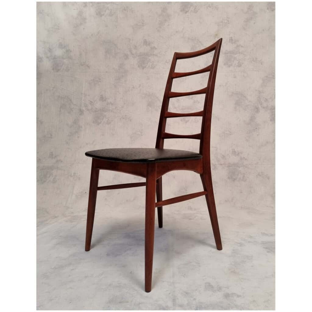 Série de quatre chaises de Niels Koefoed modèle Lis pour Koefoed Hornslet – Teck – Ca 1960 10