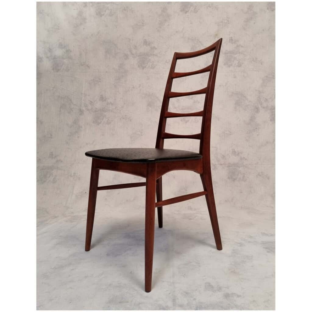 Series of four chairs by Niels Koefoed model Lis for Koefoed Hornslet – Teak – Ca 1960 10