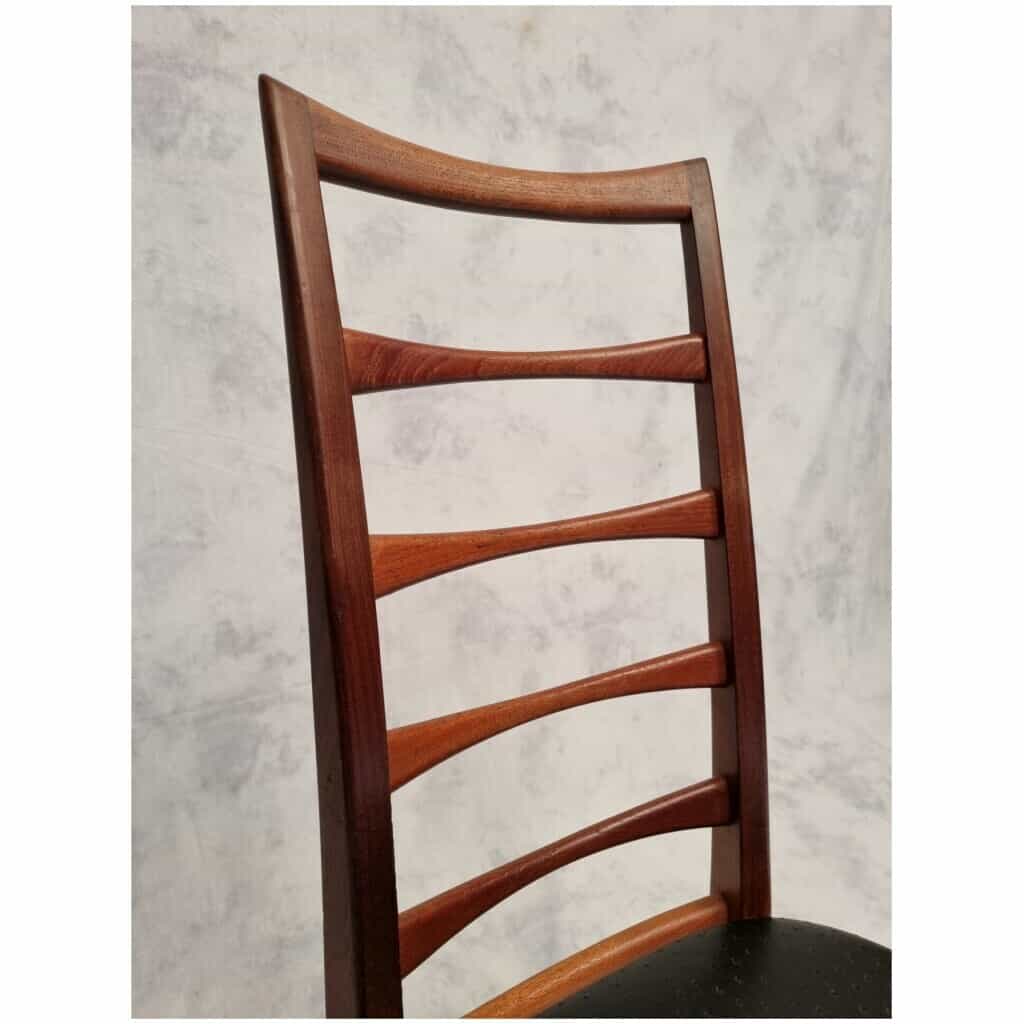 Série de quatre chaises de Niels Koefoed modèle Lis pour Koefoed Hornslet – Teck – Ca 1960 13