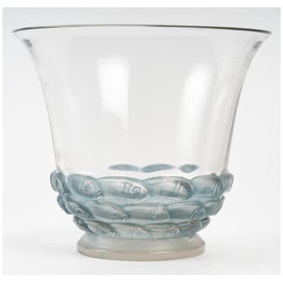 1930 René Lalique – Monaco Glass White Glass with Blue Patina