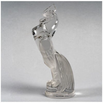 1929 René Lalique – Car Mascot Rooster Houdan White Glass