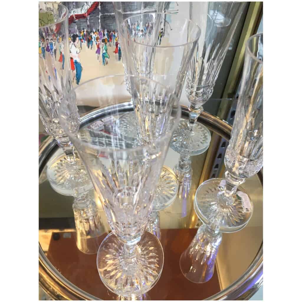 Baccarat champagne flutes 4