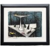 BUFFET Bernard Still life with a bowl of fruit on a midnight blue background Color lithograph justified 12 BUFFET Bernard Still life with a bowl of fruit on a midnight blue background Color lithograph justified 12
