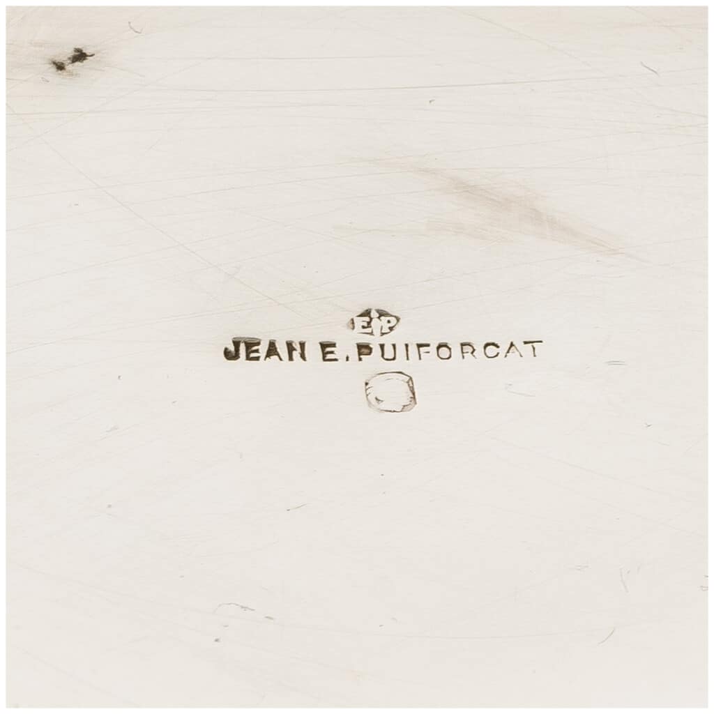 1930 Jean E. Puiforcat – Service à Thé Et à Café Egoïste En Argent Massif Et Palissandre 14