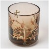 Emile Gallé – Thistles Smoking Service Enamelled Topaz Glass 3 Pieces 19