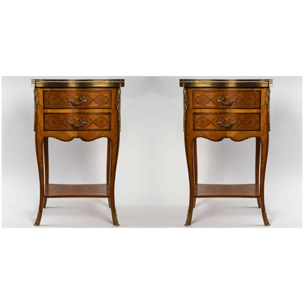 Paire de chevets de style Louis XV. 3