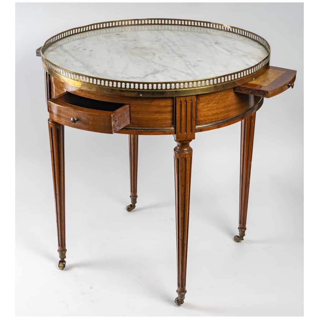 Table bouillotte de style Louis XVI d’époque Napoléon III (1851 – 1870). 4