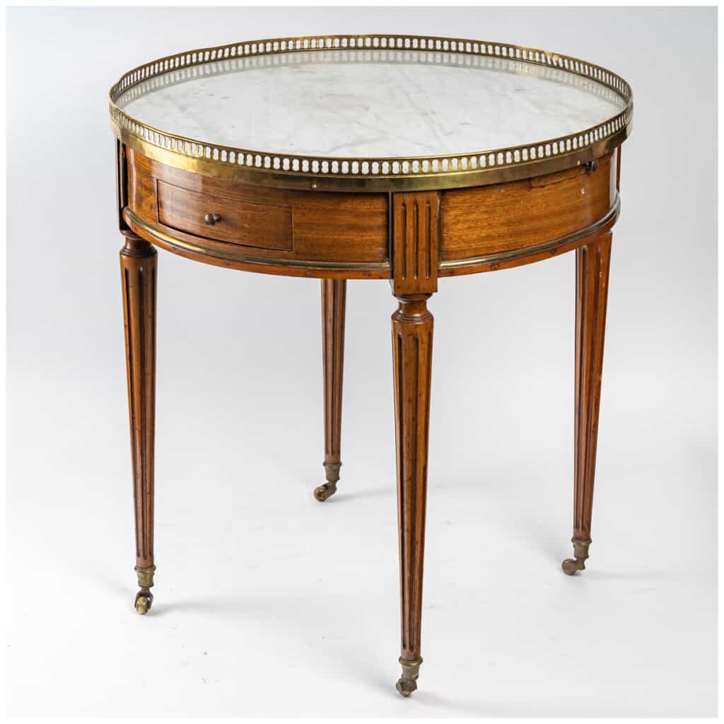 Table bouillotte de style Louis XVI d’époque Napoléon III (1851 – 1870). 3